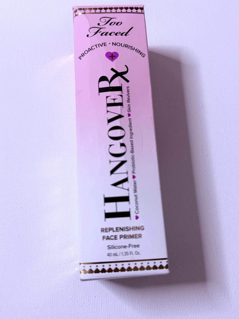 Too Faced Hangover Replenishing Face Primer 1.35 oz New Box Damage
